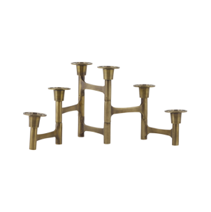 Soporte para 6 velas, HDMove, Latón - House Doctor