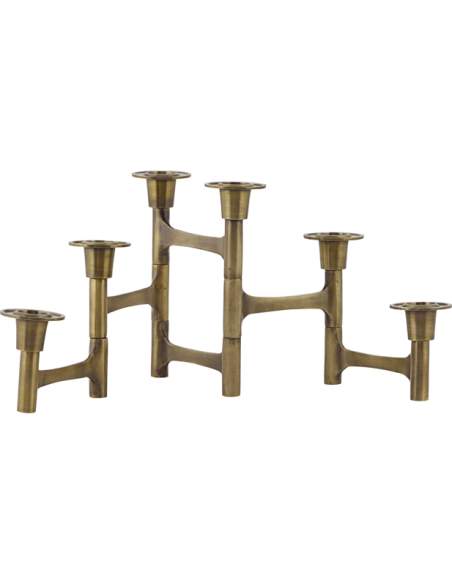 Soporte para 6 velas, HDMove, Latón - House Doctor