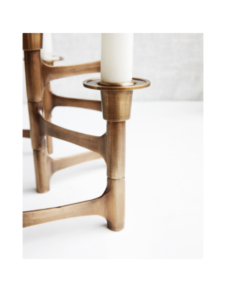 Soporte para 6 velas, HDMove, Latón - House Doctor