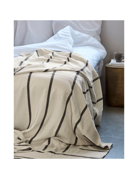 Manta HDNula 250x250 cm, Marrón Oscuro - House Doctor