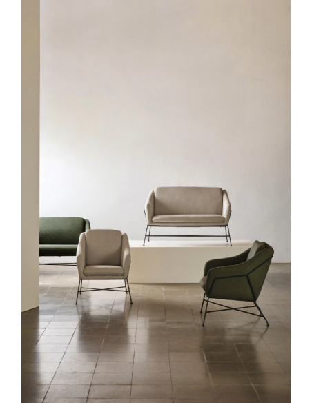 Sofá Brida 2 plazas beige 128 cm - Kave Home