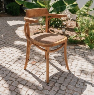 Silla EMATTY, Madera / Ratán Natural 2