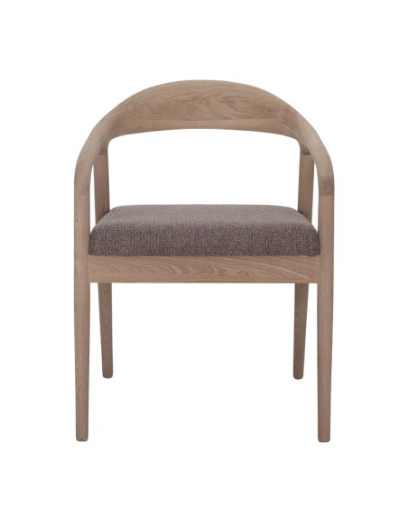 Silla VENETO, Madera Natural / Textil Marrón