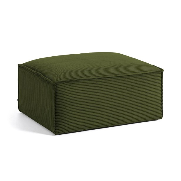 Reposapiés Blok de pana gruesa verde... Reposapiés Blok de pana gruesa verde...
