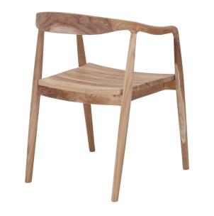 Silla con Brazos NAGOYA, Teca Natural 2