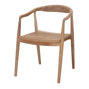 Silla con Brazos NAGOYA, Teca Natural