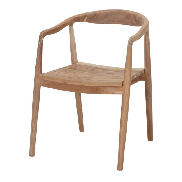 Silla con Brazos NAGOYA, Teca Natural Silla con Brazos NAGOYA, Teca Natural