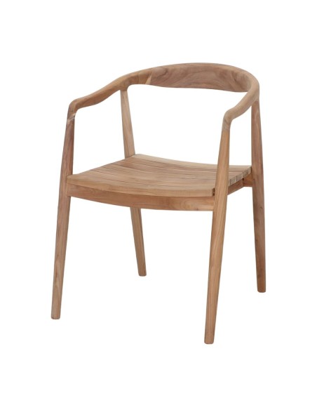 Silla con Brazos NAGOYA, Teca Natural