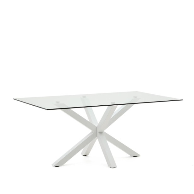 Mesa Argo 180 x 100 cm cristal/patas... Mesa Argo 180 x 100 cm cristal/patas...