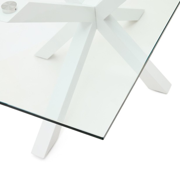 Mesa Argo 180 x 100 cm cristal/patas... Mesa Argo 180 x 100 cm cristal/patas...