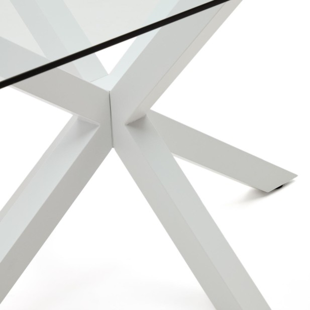 Mesa Argo 180 x 100 cm cristal/patas... Mesa Argo 180 x 100 cm cristal/patas...