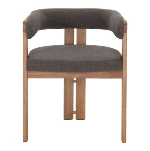 Silla de madera NALDO textil marrón 2