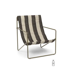 Sillón DESERT - Oliva / Blanco Roto / Choco - Ferm Living; 1104269107