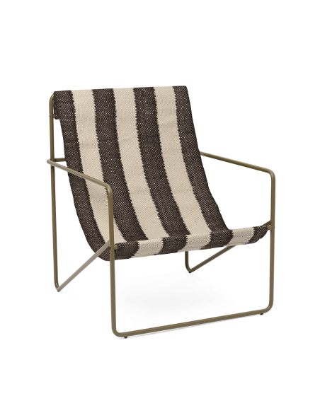 Sillón DESERT - Oliva / Blanco Roto / Chocolate - Ferm Living