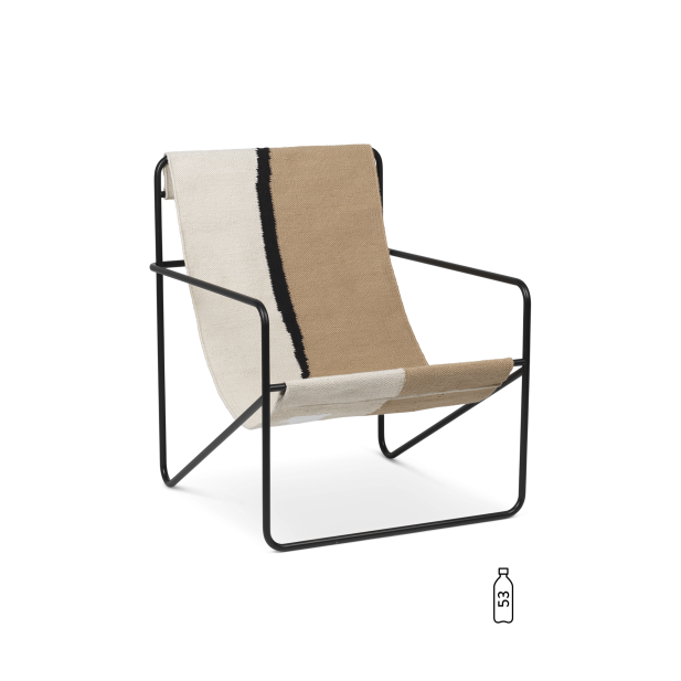 Sillón DESERT - Negro / Tierra - Ferm Living; Vackart; 1103572862