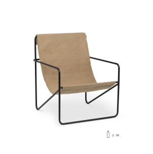 Sillón DESERT - Negro / Arena - Ferm Living; Vackart; 1103582863 2