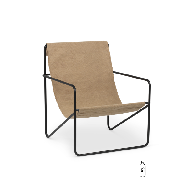 Sillón DESERT - Negro / Arena - Ferm Living; Vackart; 1103582863