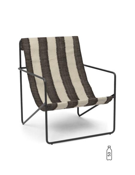 Sillón DESERT - Negro / Blanco Roto / Chocolate - Ferm Living