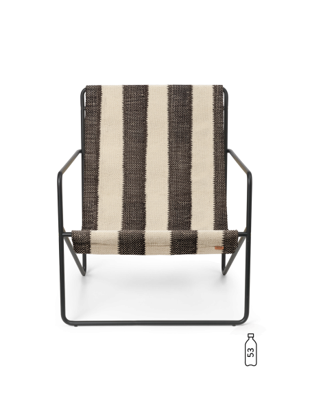 Sillón DESERT - Negro / Blanco Roto / Chocolate - Ferm Living