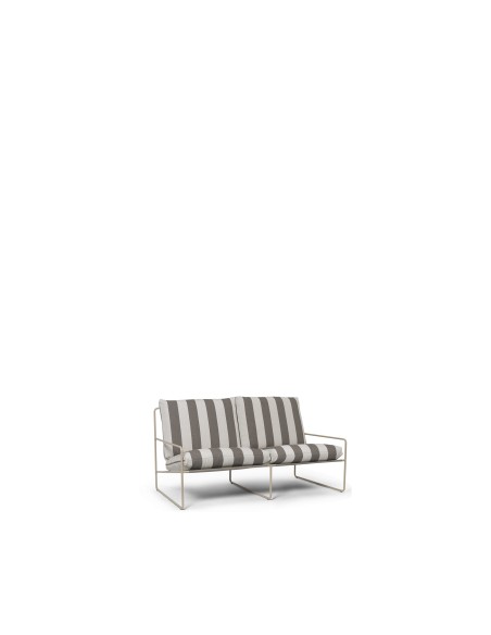 Sofá 2 Plazas DESERT RAYAS - Cachemira/Choco - Ferm Living; 1104267303