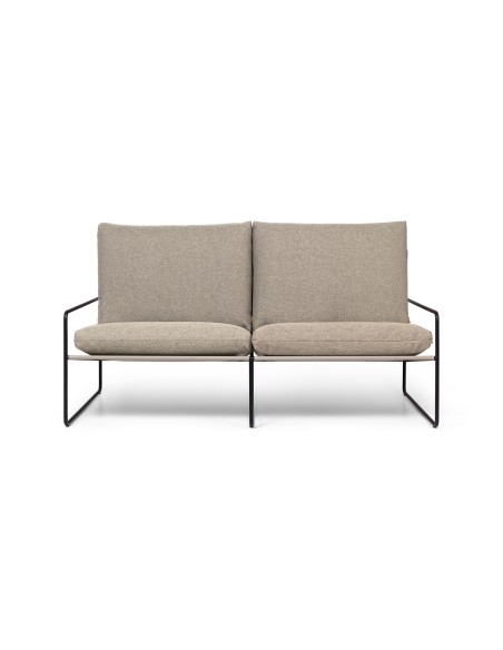 Sofá 2 Plazas DESERT DOLCE - Negro / Arena Oscura - Ferm Living