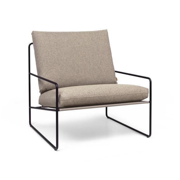 Sofá 1 Plaza DESERT DOLCE - Negro / Arena - Ferm Living; 1104265433