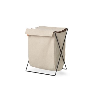 Cesta de Lavandería HERMAN, Lona Nat / Metal Negro - Ferm Living; 3303