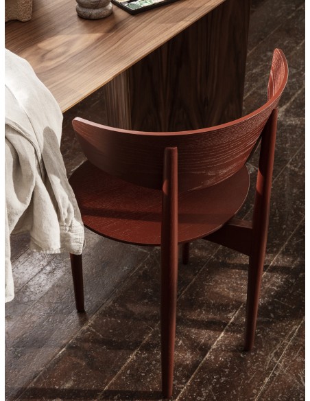 Silla de Comedor HERMAN, Madera / Rojo Marrón - Ferm Living
