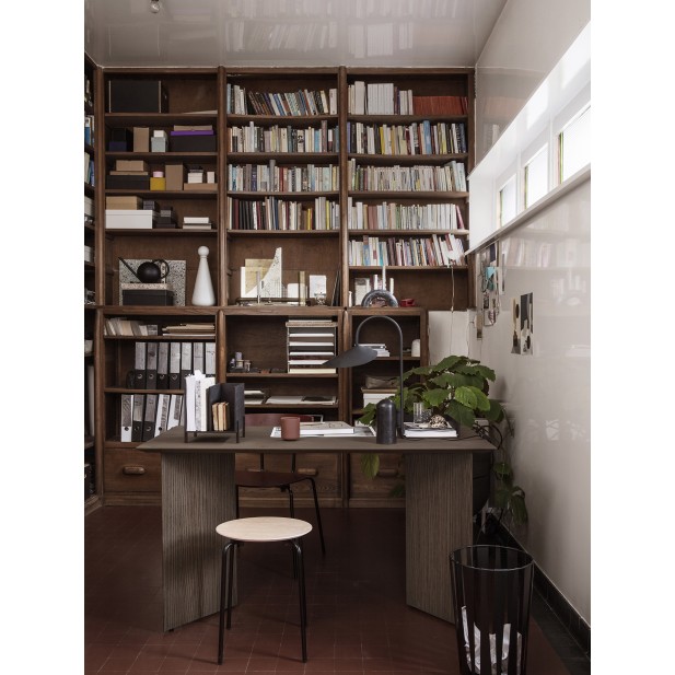 Taburete HERMAN, Roble Blanco / Metal...