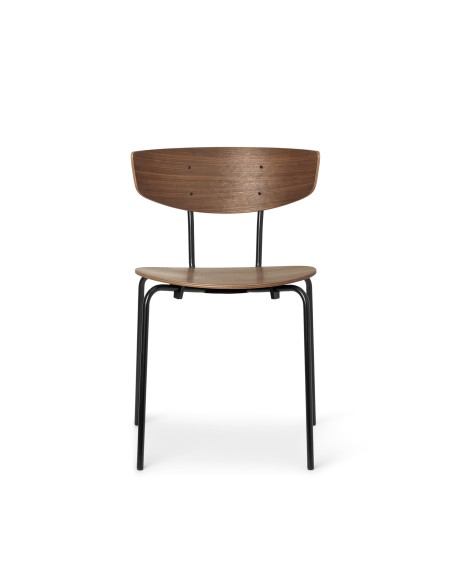 Silla de Comedor HERMAN, Nogal / Metal - Ferm Living