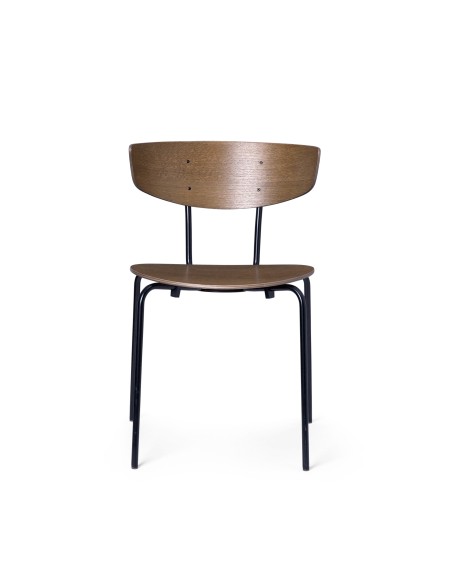 Silla de Comedor HERMAN, Roble Oscuro / Metal - Ferm Living
