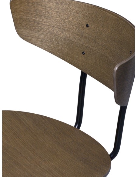 Silla de Comedor HERMAN, Roble Oscuro / Metal - Ferm Living