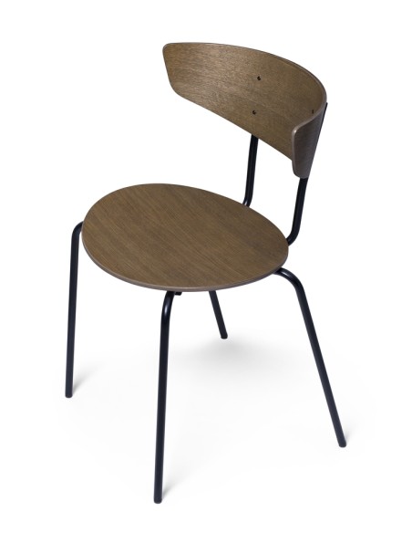Silla de Comedor HERMAN, Roble Oscuro / Metal - Ferm Living