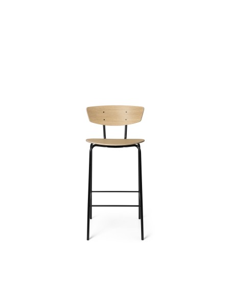 Taburete HERMAN Alto 87 cm, Roble Blanco / Metal - Ferm Living