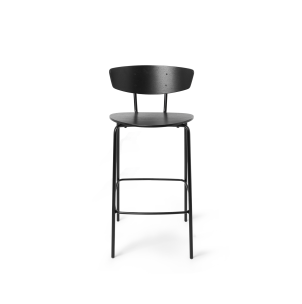 Taburete HERMAN Alto 87 cm, Madera / Metal Negro - Ferm Living; 9420