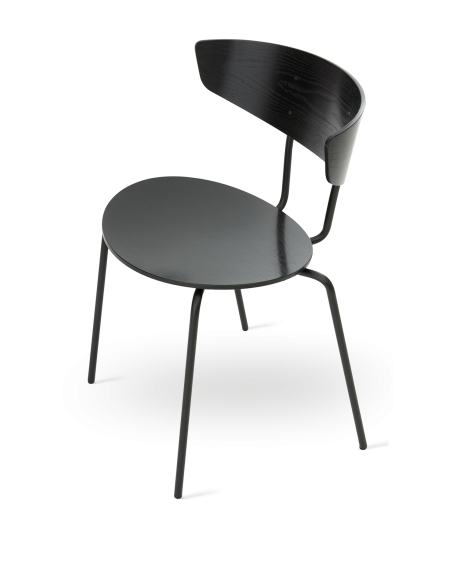 Silla de Comedor HERMAN, Madera / Metal Negro - Ferm Living