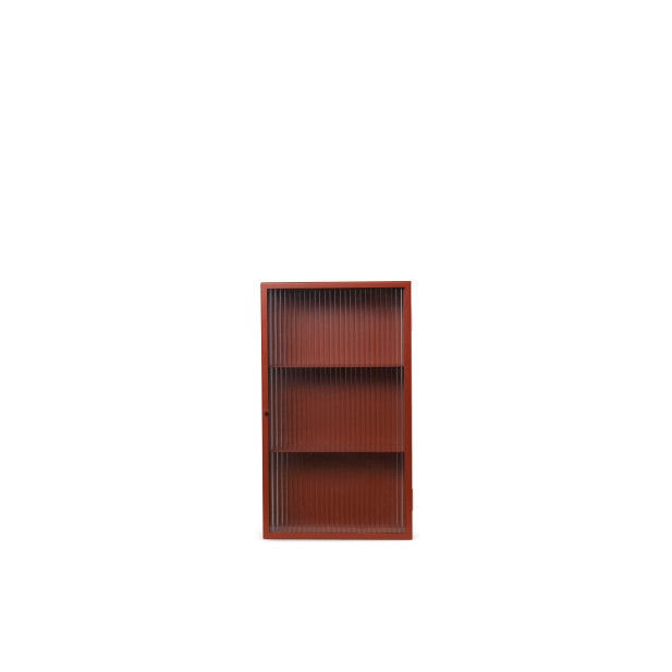 Aparador HAZE, Cristal Estriado / Rojo Óxido - Ferm Living 1104267632