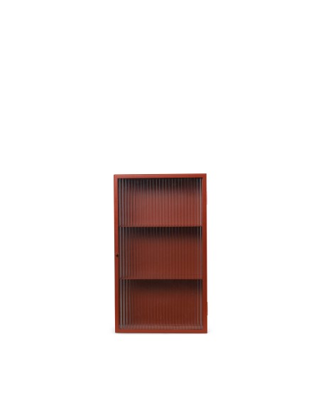 Aparador HAZE, Cristal Estriado / Rojo Óxido - Ferm Living 1104267632