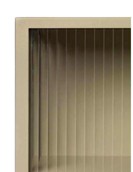 Aparador HAZE, Cristal Estriado / Metal Beige - Ferm Living