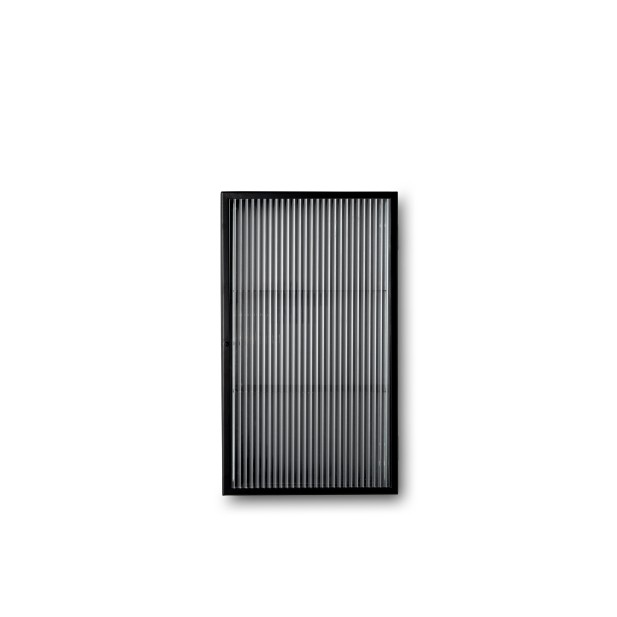 Aparador HAZE, Cristal Estriado / Metal Negro - Ferm Living 1104263173