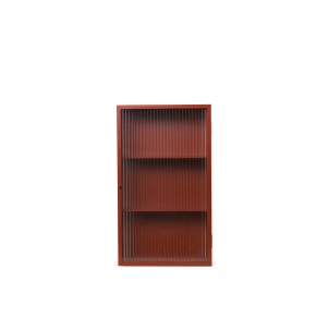 Aparador HAZE, Cristal Estriado / Rojo Óxido - Ferm Living 1104267632