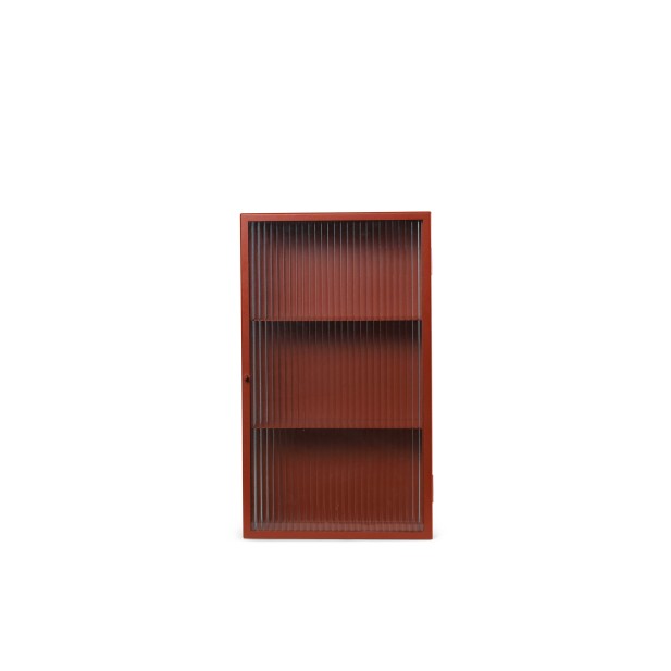 Aparador HAZE, Cristal Estriado / Rojo Óxido - Ferm Living 1104267632