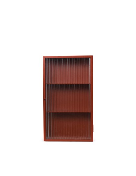 Aparador HAZE, Cristal Estriado / Rojo Óxido - Ferm Living 1104267632