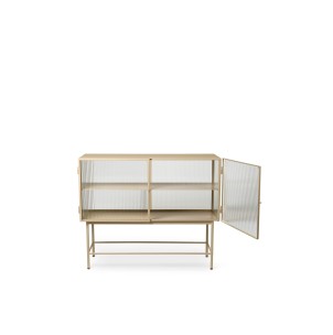 Aparador HAZE, Vidrio Estriado / Metal Beige - Ferm Living; 110059693 2