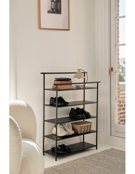 Estantería DORA, Metal / Negro - Ferm Living