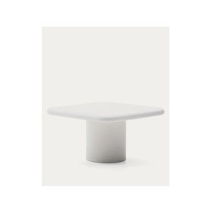 Mesa Addaia de cemento blanco 135 x 135 cm - Kave Home 2