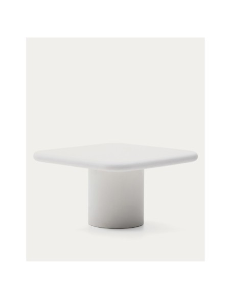 Mesa Addaia de cemento blanco 135 x 135 cm - Kave Home