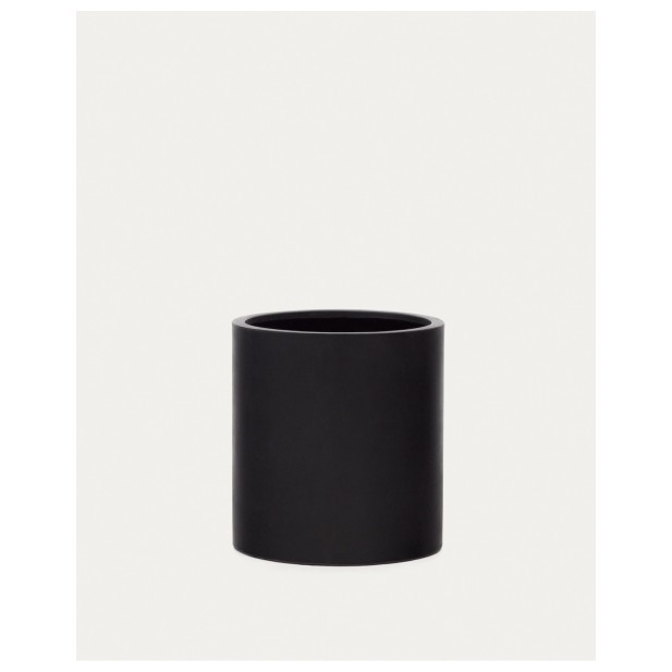 Macetero Aiguablava de cemento negro Ø 52 cm - Kave Home