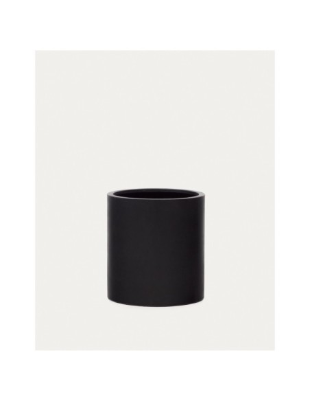 Macetero Aiguablava de cemento negro Ø 52 cm - Kave Home