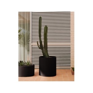 Macetero Aiguablava de cemento negro Ø 52 cm - Kave Home 2
